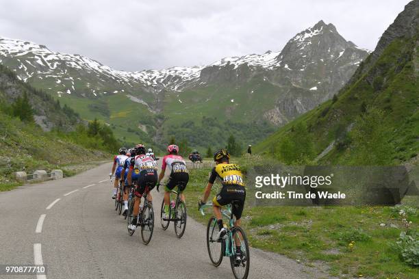 Antwan Tolhoek of The Netherlands and Team LottoNL - Jumbo / Edward Ravasi of Italy and UAE Team Emirates / Pierre Rolland of France and Team EF...