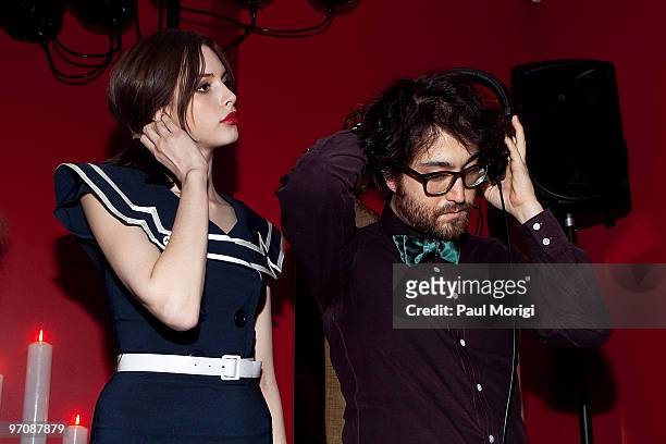 Charlotte Kemp Muhl and Sean Lennon host and DJ the Camper Madison Avenue Flagship launch party on February 13, 2010 in New York City.