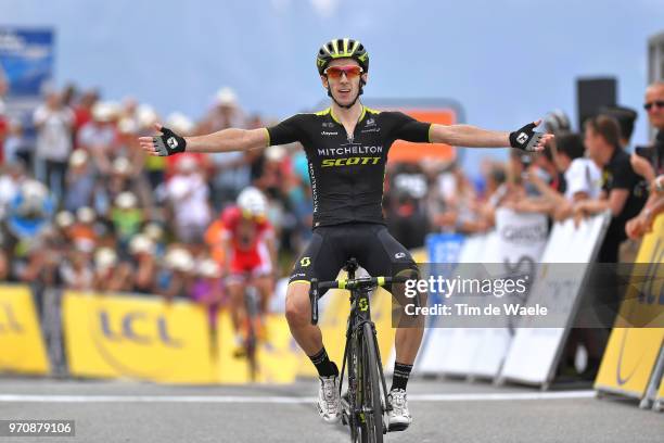 Arrival / Adam Yates of Great Britain and Team Mitchelton-Scott / Celebration / during the 70th Criterium du Dauphine 2018, Stage 7 a 136km stage...