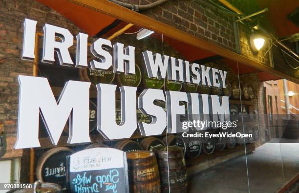Entrance of the Irish Whiskey Museum on May 15, 2018 in Dublin, Ireland.