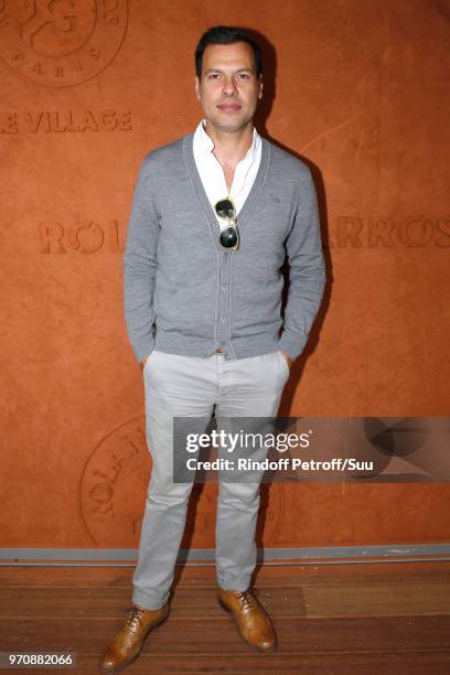 Actor Laurent Lafitte attends the Men Final of the 2018 French Open - Day Fithteen at Roland Garros on June 10, 2018 in Paris, France.