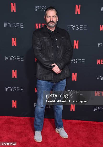 Creator/writer Scott Frank attends #NETFLIXFYSEE For Your Consideration Event For "Godless" at Netflix FYSEE At Raleigh Studios on June 9, 2018 in...