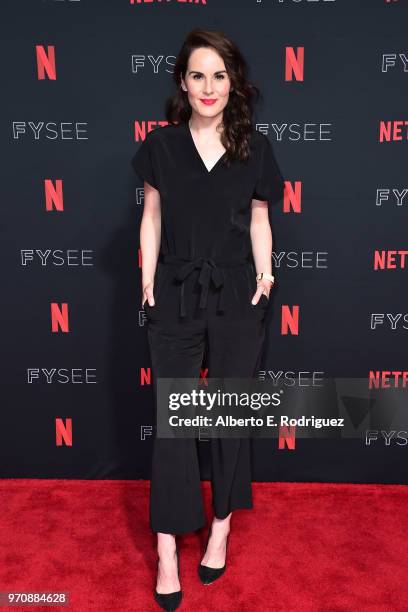 Actress Michelle Dockery attends #NETFLIXFYSEE For Your Consideration Event For "Godless" at Netflix FYSEE At Raleigh Studios on June 9, 2018 in Los...