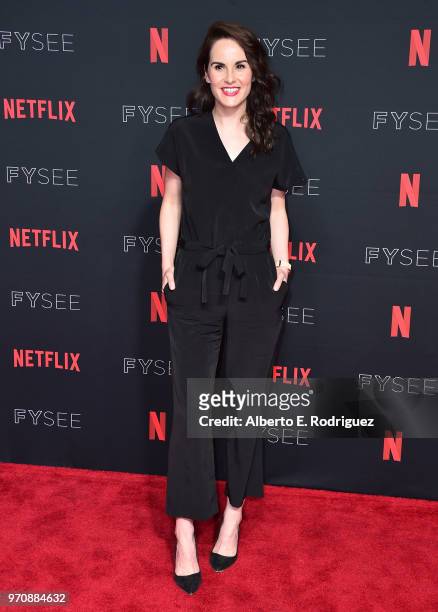 Actress Michelle Dockery attends #NETFLIXFYSEE For Your Consideration Event For "Godless" at Netflix FYSEE At Raleigh Studios on June 9, 2018 in Los...