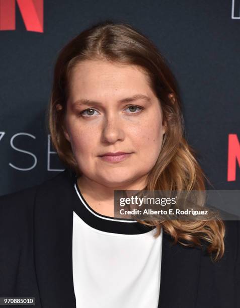 Actress Merritt Wever attends #NETFLIXFYSEE For Your Consideration Event For "Godless" at Netflix FYSEE At Raleigh Studios on June 9, 2018 in Los...