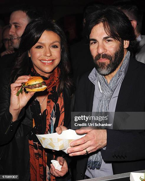 Rachael Ray and her husband John Cusimano attend the Amstel Light Burger Bash at Ritz Carlton South Beach on February 25, 2010 in Miami Beach,...