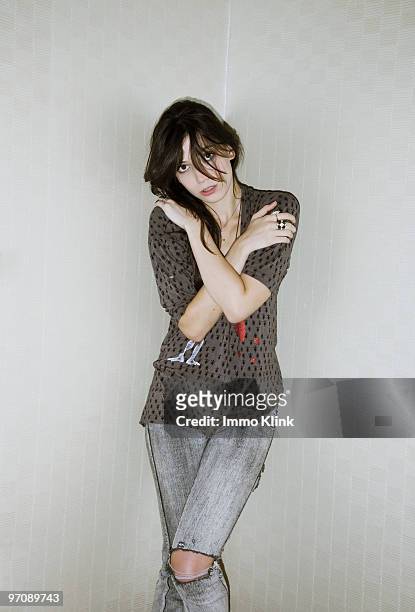 Model Daisy Lowe poses for a portrait shoot in London on September 3, 2009.