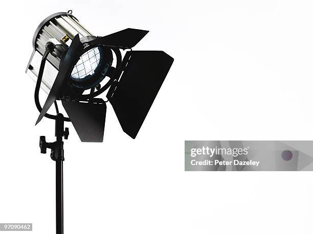 photographic film tv spotlight pointing downwards - spotlight film - fotografias e filmes do acervo