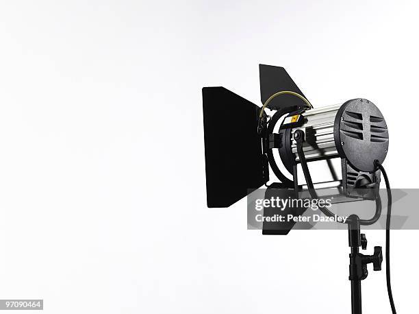 photographic film tv spotlight rear view - studio lighting equipment stock pictures, royalty-free photos & images