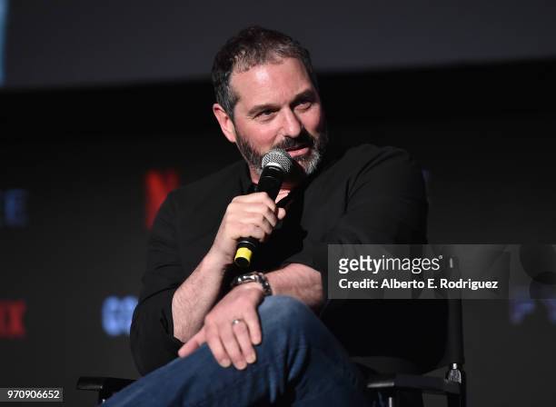 Creator/writer Scott Frank attends #NETFLIXFYSEE For Your Consideration Event For "Godless" at Netflix FYSEE At Raleigh Studios on June 9, 2018 in...