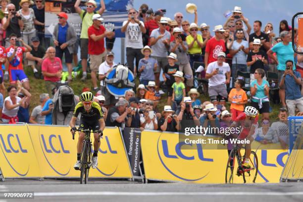 Arrival / Adam Yates of Great Britain and Team Mitchelton-Scott / Daniel Navarro Garcia of Spain and Team Cofidis / Fans / Public / during the 70th...