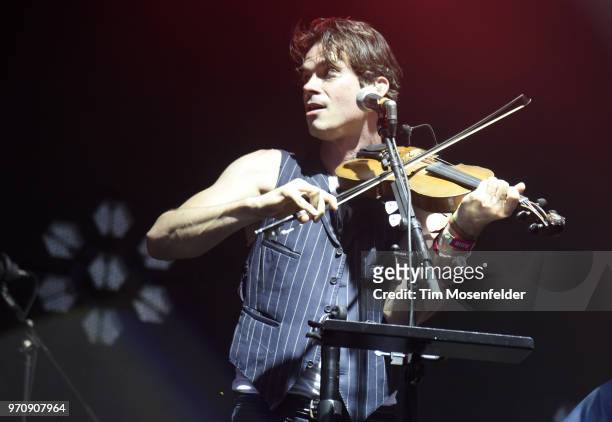 Ketch Secor of Old Crow Medicine Show performs during the 2018 Bonnaroo Music & Arts Festival on June 9, 2018 in Manchester, Tennessee.