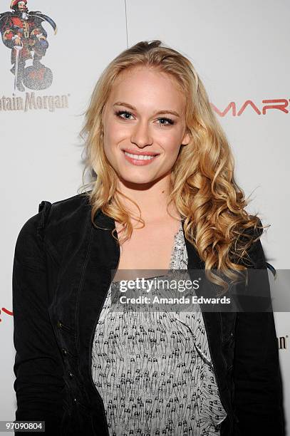 Actress Leven Rambin attends the Primary Wave Pre-Grammy Party sponsored by Nivea at SLS Hotel on January 30, 2010 in Beverly Hills, California.