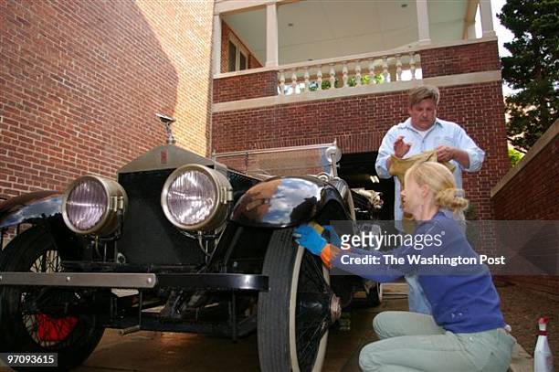 It is a 1923 Rolls-Royce Silver Ghost Touring Car that was given to Woodrow Wilson as a birthday present.Woodrow Wilson House curator Meg Nowack and...
