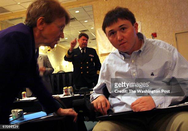 Annapolis, MD 4/28/06 Josh Basile became a quadraplegic after breaking his neck at Bethany Beach in 2004. He attended the annual meeting of the US...