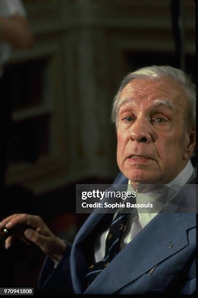 Argentine Author, Jorge Luis Borges, 21st October 1977