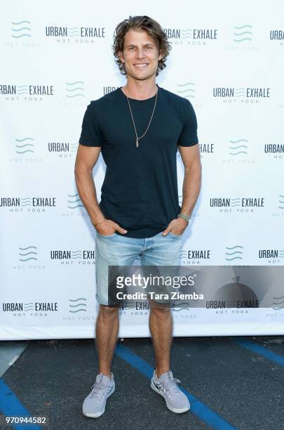 Actor Travis Van Winkle attends Urban Exhale Yoga event to "Give Back" Charity for St. Jude Children's Research Hospital on June 9, 2018 in Los...