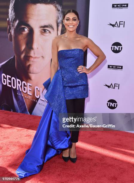 Influencer Juliana Paes arrives at the American Film Institute's 46th Life Achievement Award Gala Tribute to George Clooney on June 7, 2018 in...