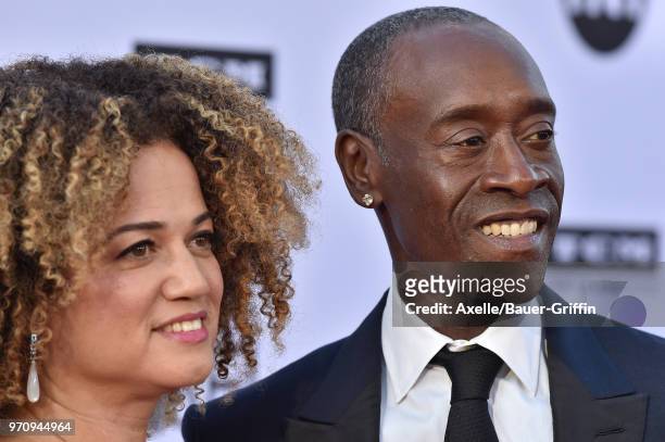 Actor Don Cheadle and wife Bridgid Coulter arrive at the American Film Institute's 46th Life Achievement Award Gala Tribute to George Clooney on June...