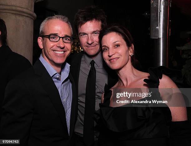 Entertainment Weekly's Editor Jess Cagle, Jason Bateman and Wife Amanda Anka at Entertainment Weekly's Party to Celebrate the Best Director Oscar...
