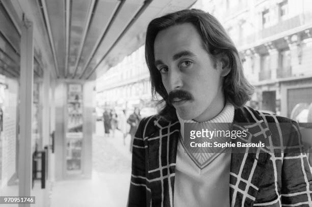 Journalist and TV Presenter Thierry Ardisson, Paris, 26th September 1973