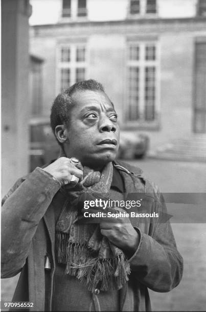 American Writer James Baldwin in Paris.