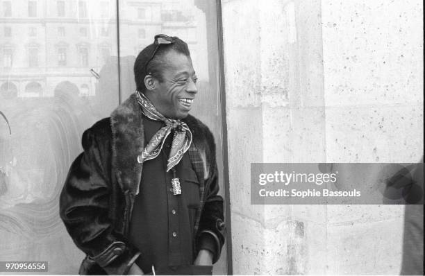 American Writer James Baldwin in Paris, 27th April 1972