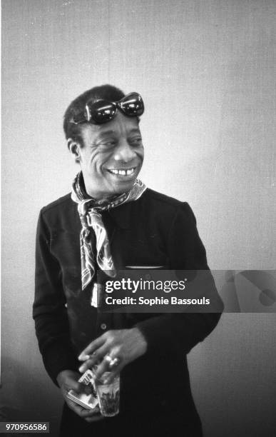 American Writer James Baldwin in Paris, 27th April 1972.