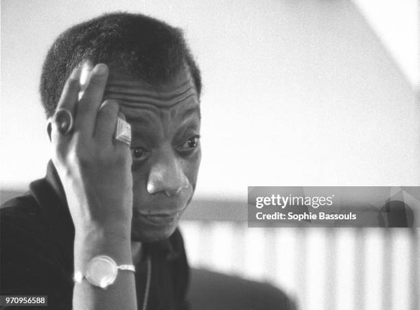 American Writer James Baldwin in Paris.