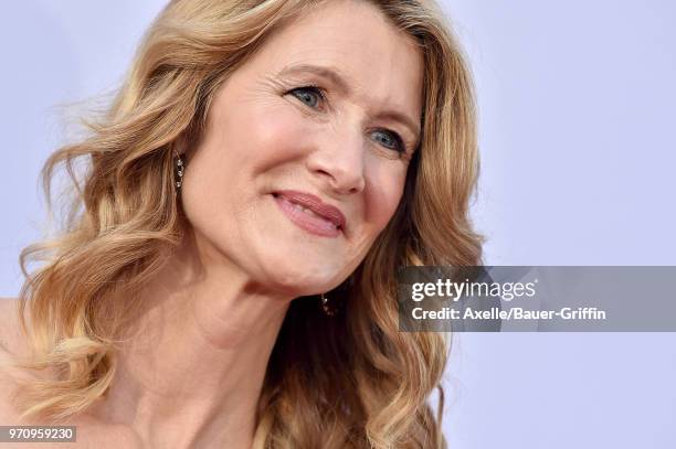 Actress Laura Dern arrives at the American Film Institute's 46th Life Achievement Award Gala Tribute to George Clooney on June 7, 2018 in Hollywood,...