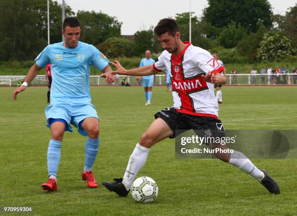 Nicolas Dossi of Padania during Conifa Paddy Power World Football Cup 2018 Bronze Medal Match Third Place Play-Off between Padania v Szekely Land at...