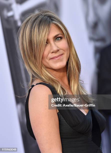 Actress Jennifer Aniston arrives at the American Film Institute's 46th Life Achievement Award Gala Tribute to George Clooney on June 7, 2018 in...