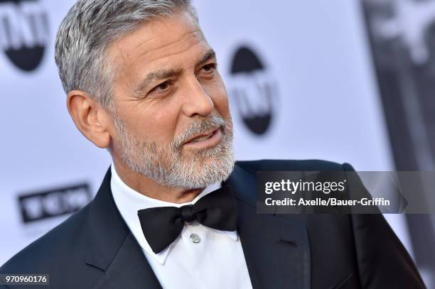 Actor George Clooney arrives at the American Film Institute's 46th Life Achievement Award Gala Tribute to George Clooney on June 7, 2018 in...