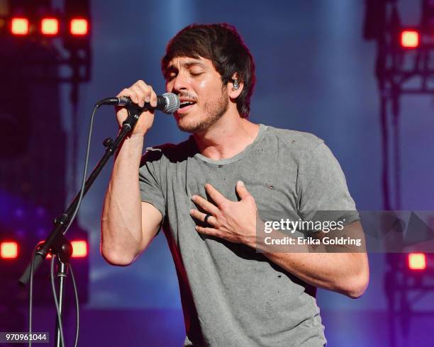 Morgan Evans performs during the 2018 CMA Music festival on June 9, 2018 in