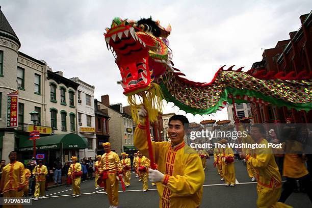 Washington, DC 2/5/06 The Chinese New Year was celebrated today in Chinatown with dragons, Chinese music and lively costumes. It is the beginning of...