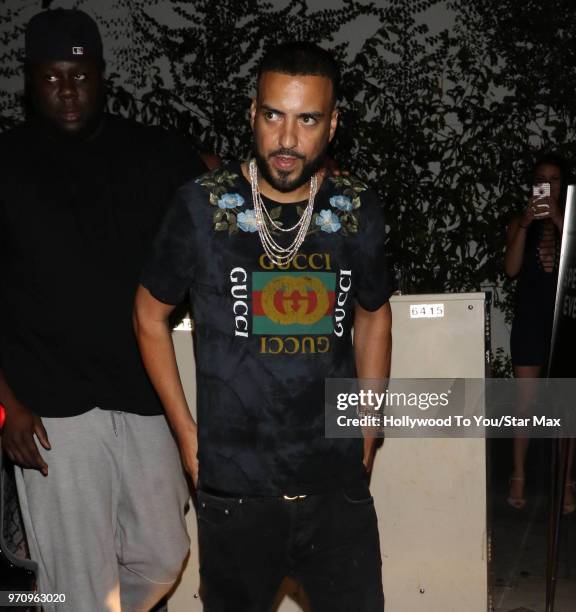 French Montana is seen on June 9, 2018 in Los Angeles, California.