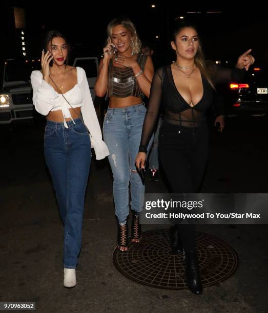 Stassi Schroeder and Chentel Jeffries are seen on June 9, 2018 in Los Angeles, California.