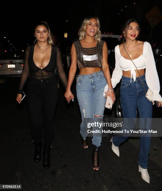 Stassi Schroeder and Chentel Jeffries are seen on June 9, 2018 in Los Angeles, California.