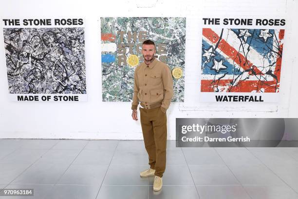 David Beckham attends the Kent & Curwen show during London Fashion Week Men's June 2018 at 11 Floral Street on June 10, 2018 in London, England.