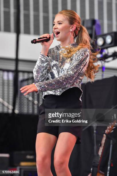 Tegan Marie performs during the 2018 CMA Music festival on June 9, 2018 in