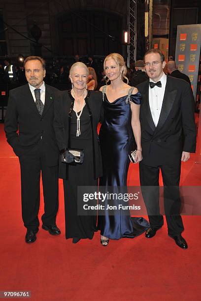 Actress Joely Richardson , Vanessa Redgrave and her husband Franco Nero attend the Orange British Academy Film Awards 2010 at the Royal Opera House...