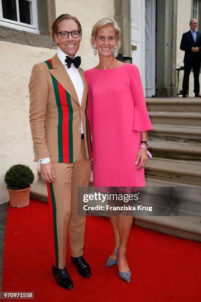 Jens Hilbert and Rosalie von Landsberg-Velen attend the Balve Optimum 2018 Gala on June 8, 2018 in Balve, Germany.