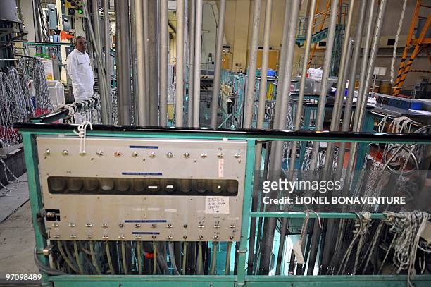 Picture of tools to manipulate radioactive material taken on February 24, 2010 at the Osiris reactor of the Atomic Energy Commission center in...