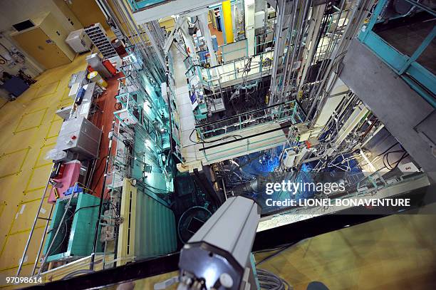 View of the Osiris reactor of French Atomic Energy Commission taken on February 24, 2010 at the CEA center in Saclay, near Paris. Osiris is an...