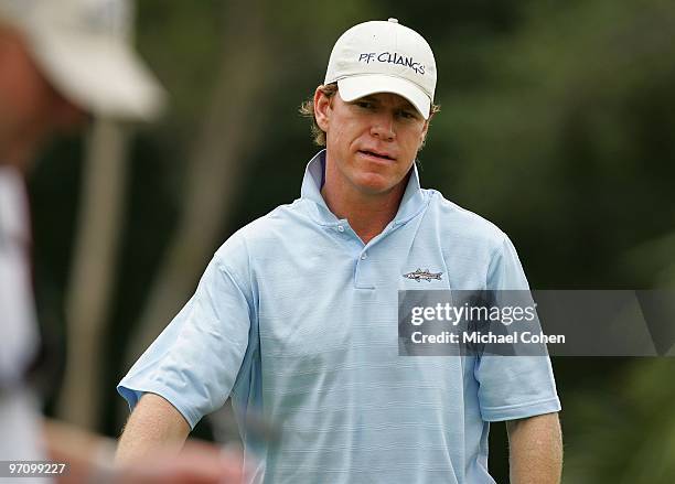 Briny Baird looks on during the final round of the Mayakoba Golf Classic at El Camaleon Golf Club held on February 21, 2010 in Riviera Maya, Mexico.