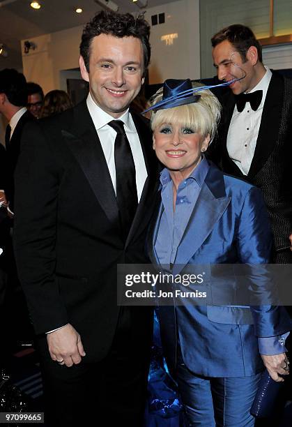 Actors Michael Sheen and Barbara Windsor attend the Royal World Premiere of Tim Burton's 'Alice In Wonderland' at the Odeon Leicester Square on...