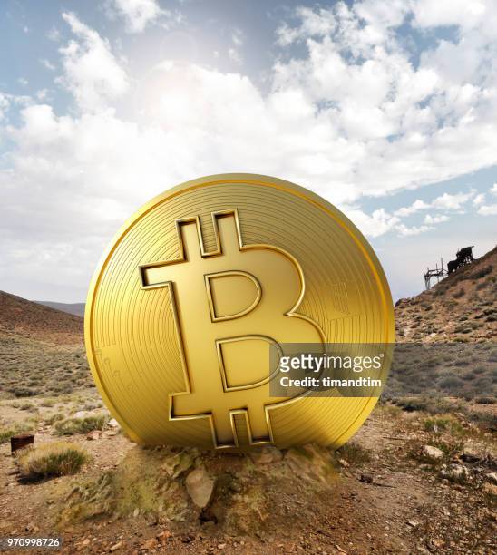 Bitcoin emerging from the soil
