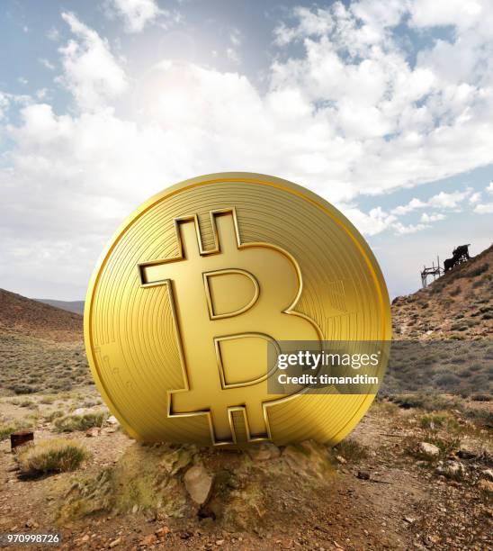 Bitcoin emerging from the soil