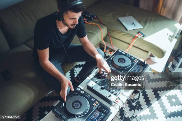 party at home - record producers stock pictures, royalty-free photos & images