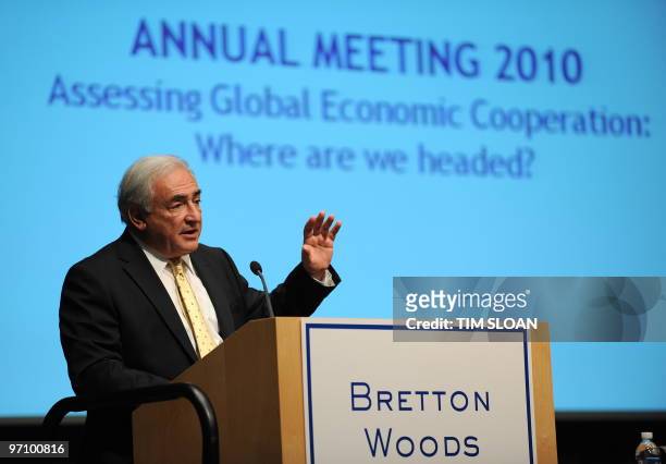 International Monetary Fund Managing Director Dominique Strauss-Kahn delivers remarks on "International Financial Stability and the IMF's Evolving...
